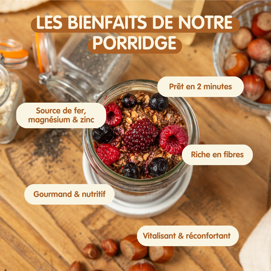 Overnight Porridge Cacao & Noisette
