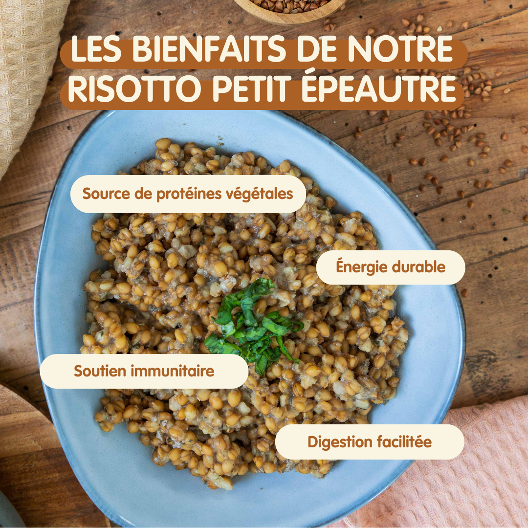 Risotto de petit épeautre et champignons