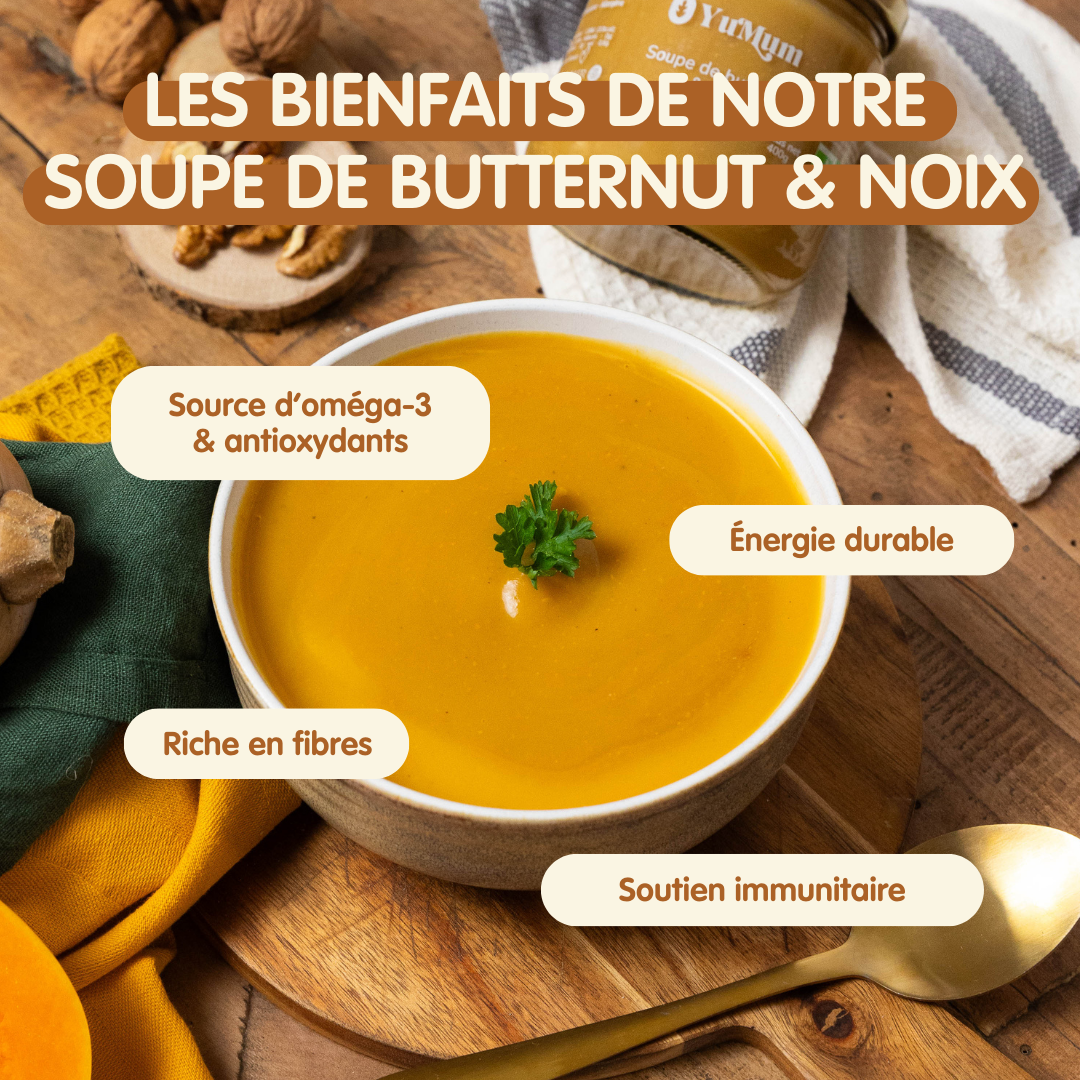 Soupe de butternut et noix