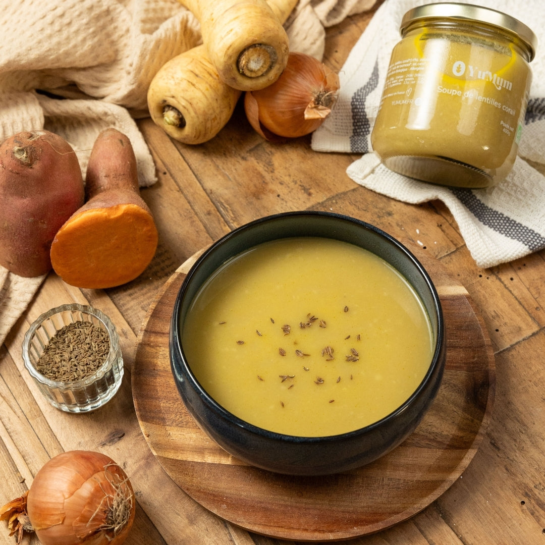 Soupe de lentilles corail