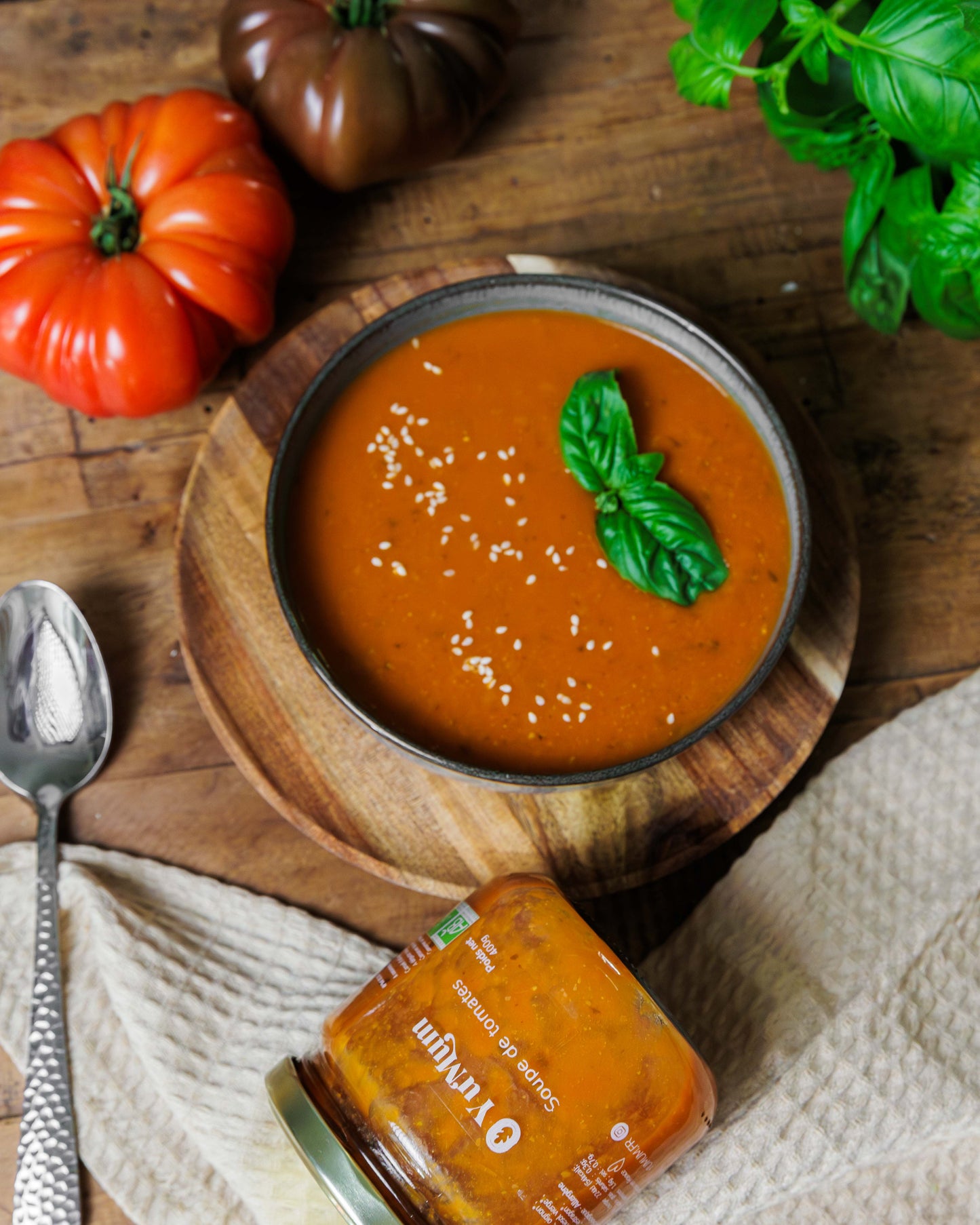 Soupe de tomates et pois chiche