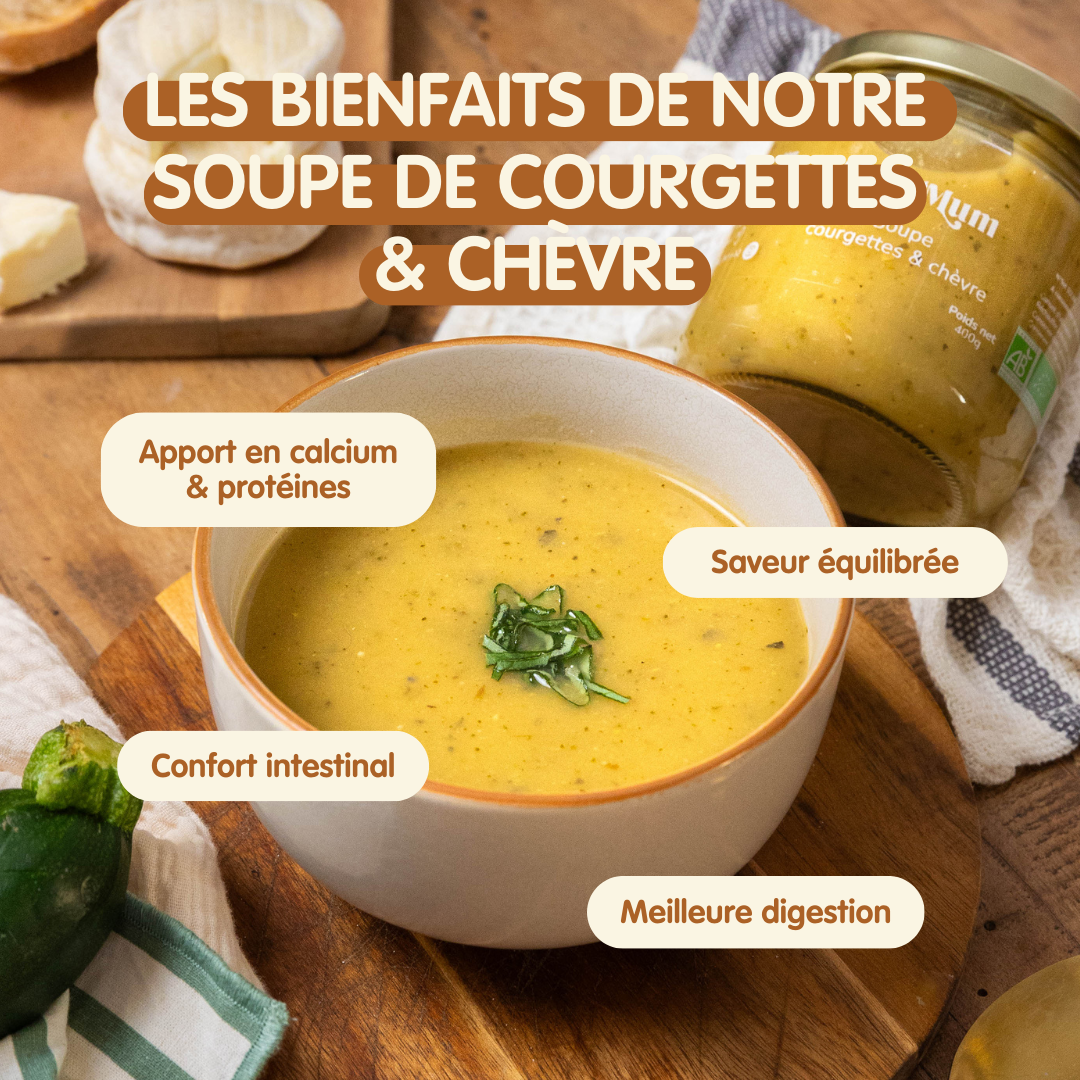 Soupe courgettes & chèvre