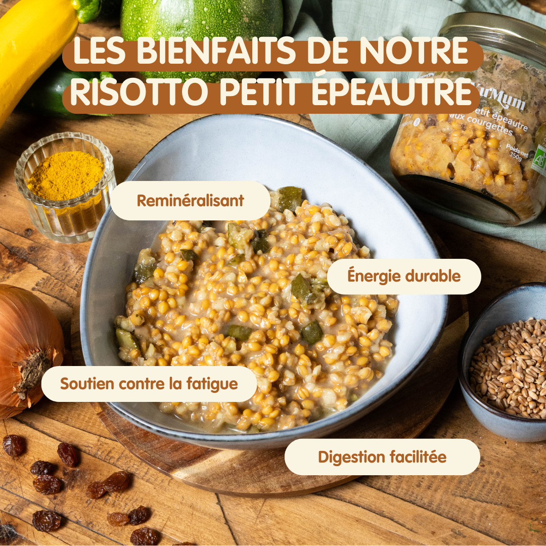 Risotto de petit épeautre et courgettes