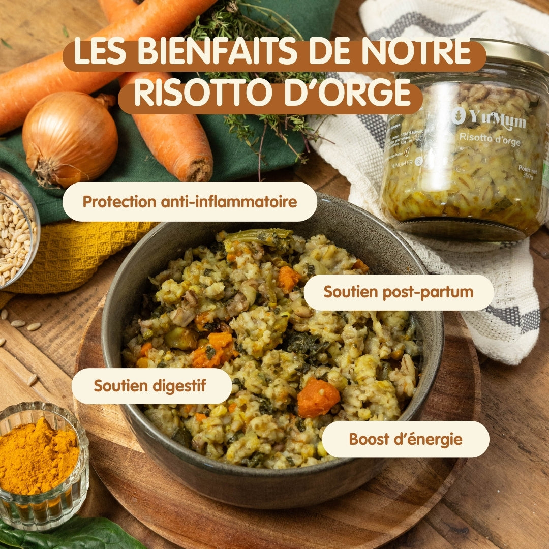 Risotto d'orge - épinards & carottes