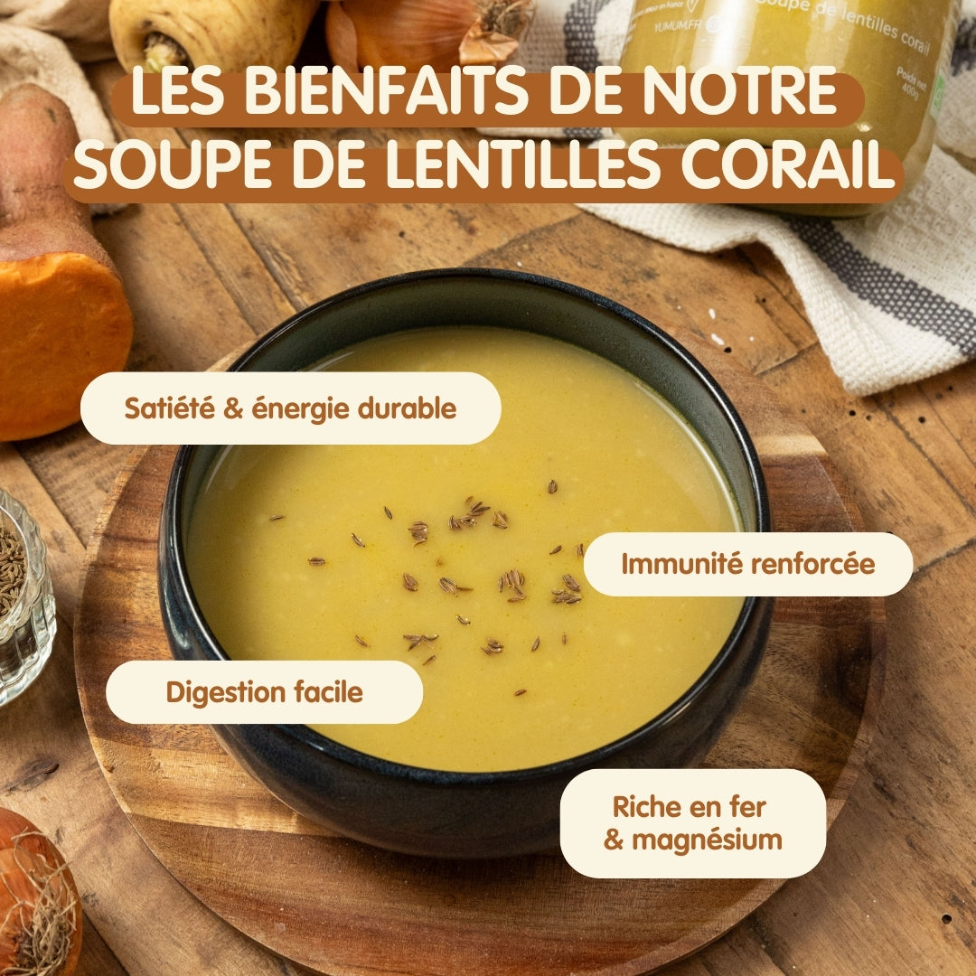 Soupe de lentilles corail