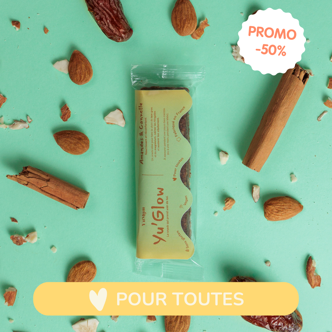 Yu' Glow - Amande & Cannelle - Pack de 6 energy barres