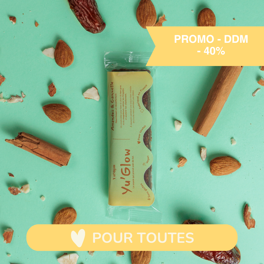 Yu' Glow - Amande & Cannelle - Pack de 6 energy barres