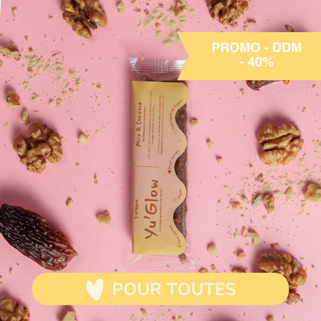 Yu' Glow - Noix & Lucuma - Pack de 6 energy barres